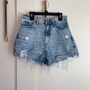 Distressed Denim Women Shorts